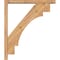 Ekena Millwork Merced Block Smooth Bracket w/ Offset Brace, Western Red Cedar, 3 1/2"W x 24"D x 28"H BKT0402X24X28MRC05SWR - alternate 2